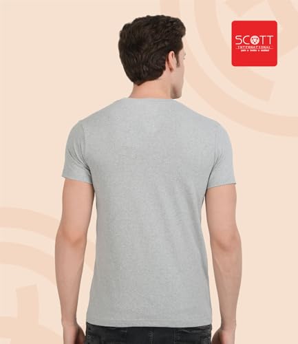 Image of Scott International Men's Regular Fit T-Shirt | Men's T-Shirt | Tees for Man | Tshirt for Men Stylish | Round Neck Tshirt for Man