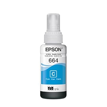 Garrafa de Tinta Original Epson EcoTank T664 Ciano - T664220
