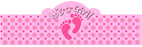 It's a GIRL! (Baby Feet) 20 Pack of Self-Adhering Cigar Bands / Labels