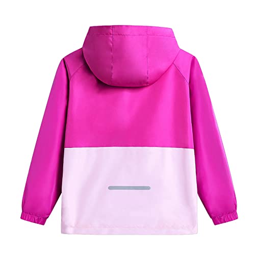 Image of MGEOY Kids Rain Jackets Waterproof with Hood Lightweight Rain Coats for Girls Boys