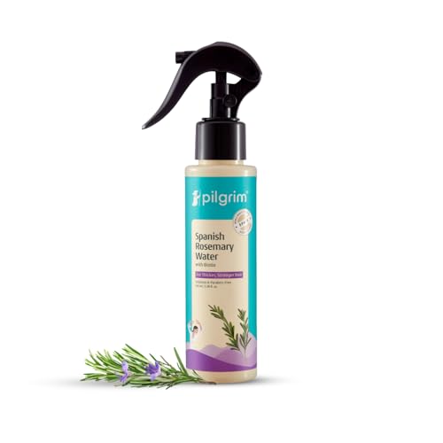 Pilgrim Spanish Rosemary Water Spray With Biotin for Hair Growth 100ml | Hair Spray | Sulphate & Paraben Free