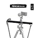 Toprig 60 cm/23,6 Zoll motorisierter Kamera-Slider, 120° Panorama-Sichtschiene aus Aluminiumlegierung, Knopf- oder App-Bluetooth-Steuerung für Kamera, DSLR usw.