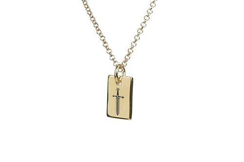 Colliers pendentif épée en or 14k : un bijou personnalisé haut de gamme pour homme et femme
