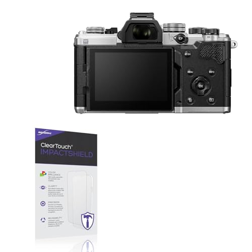 BoxWave Screen Protector Compatible With OM System OM-3 - ClearTouch ImpactShield (2-Pack), Impenetrable Screen Protector Flexible Film
