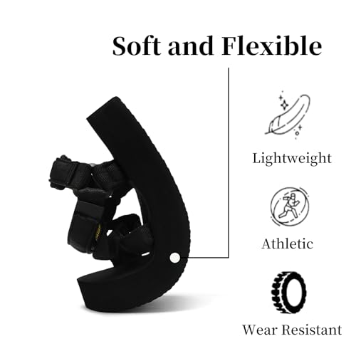 Sport Walking Water Sandals for Women with Arch Support & Adjustable Straps Platform Sandals Women Height Increase4