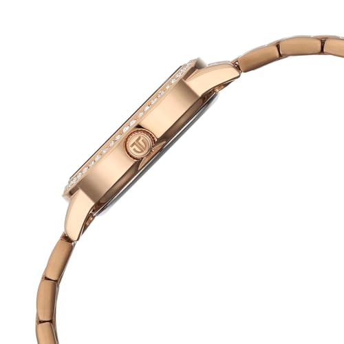 Image of Titan Glamour Quartz Analog Brown Dial Rose Gold Stainless Steel Strap Watch for Women