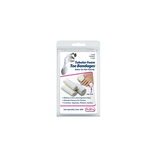Pedifix Tubular-Foam Toe Bandage Pk/3 Large Part No.P337-L