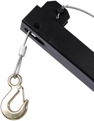 1000 Lbs Pickup Truck Crane with Manual Winch, Four Capacity for 500 lbs/600 lbs/700 lbs/1000 lbs,Heavy Duty Lifting for Factory, Warehouse, Construction (A Style)