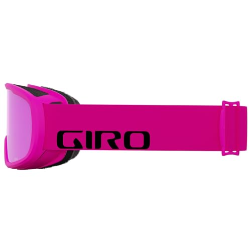 Image of Giro Cruz Adult Snow Goggles - Bright Pink Wordmark Strap with Amber Pink Lens (2021)