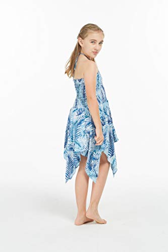 Image of Hawaii Hangover Family Matching Hawaiian Clothes, Simply Blue Leaves | Family matching Hawaiian outfits, Simply Blue Leaves, lightweight rayon, machine washable, tropical leaf print, luaus
