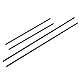 QUARKZMAN 4 Stück Kohlefaserrohre 6mm ID 8mm OD 330mm 500mm Länge Matte Oberfläche Stange 3K Rollgewickelte Kohlefaser Rundrohre für RC Flugzeug Quadcopter Multicopter