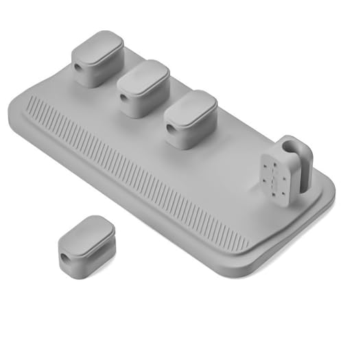 Cable Clip Clamp Silicone Cord Holder for Desk Organization with Powerful Adhesive for Home Office Use Cable Management Gluey