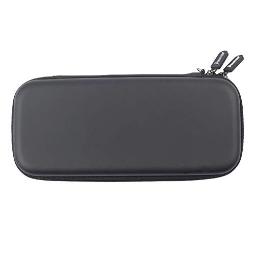 Insten Compatible with Nintendo Switch Carrying Case - Hard Shell Portable Travel Pouch for Console & Accessories, 10 Game Cards Slots, Black