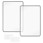 LIQWEI 4Pcs 3X 5X Page Magnifying Sheet Clear Lightweight Magnifier Flat Plastic Optical Fresnel Lens Handy Card Size Magnifier Bookmark for Low Vision Reading Small Prints, Maps and Books