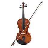 Violine Professionelle Geige In Voller Größe Aus Massivholz Für Anfänger Und Erwachsene Für Üben Inklusive Koffer(1-4)