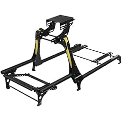 FANATEC CSL Sim Racing Cockpit V1.5 - Lightweight and highly durable, aluminum tubes and steel brackets, universal wheelbase mount bracket and GT driving position - Black CRD-9010009-WW | 軽量で高耐久、アルミ製チューブとスチール製ブラケット、なユニバーサルホイールベースマウントブラケットと、GTドライビングポジション