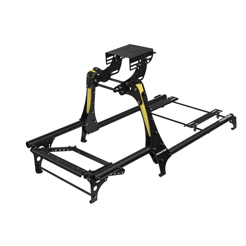 FANATEC CSL シムレーシング Cockpit V1.5 – 軽量で高耐久、アルミ製チューブとスチール製ブラケット、なユニバーサルホイールベースマウントブラケットと、GTドライビングポジション – 黒 CRD-9010009-WW