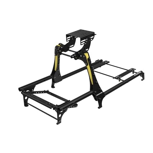 Fanatec Sim Racing CSL Cockpit V1.5 – Strong and Lightweight, Steel-Reinforced Aluminum Frame, Universal Wheelbase Mounting Bracket, GT Driving Position, Easy Assembly – Black