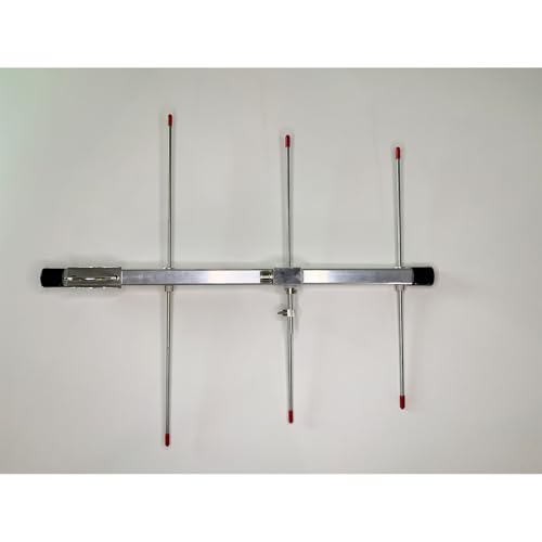 GOOZEEZOO YAGI Antenna High Gain 7dBi Outdoor GRMS Yagi Antenna with U-Bolt 430?440Mhz 3 Elements Satellite Antenna for Ham Radio Repeater System 433mhz Radio Systems