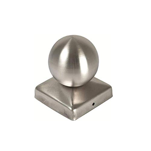 h2i Paaldoppen van roestvrij staal, 10 stuks, 111 x 11 mm, afdekkappen voor hekpalen en houten palen, afdekking van… - Image 8