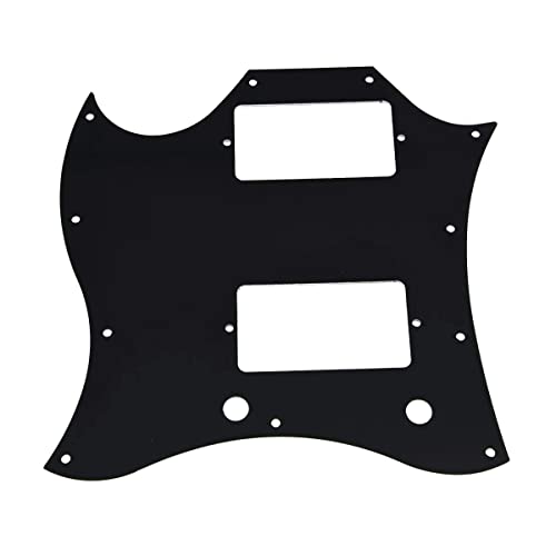 Dopro American Standard SG Pickguard intégral pour guitare USA SG Special Noir 3 plis - Les Beatles, Paul McCartney, John Lennon, RIngo Starr, George Harrison Dopro American Standard SG Pickguard intégral pour guitare USA SG Special Noir 3 plis – Image 3