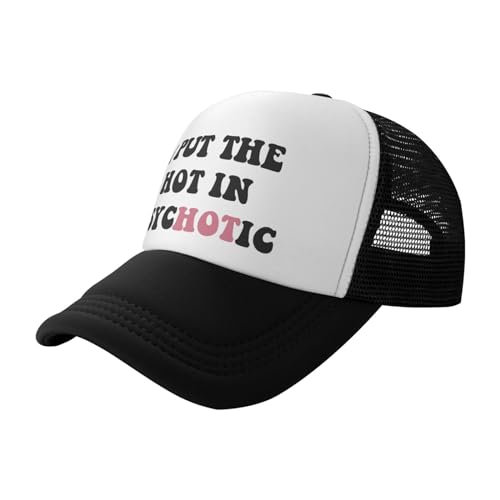 Image of You Find It Offensive? I Find It Funny Trucker Hats for Women Black Men Retro Trucker Black Hats for Men