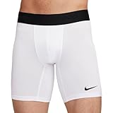 Nike Men's Pro Dri-Fit Shorts, White/Black