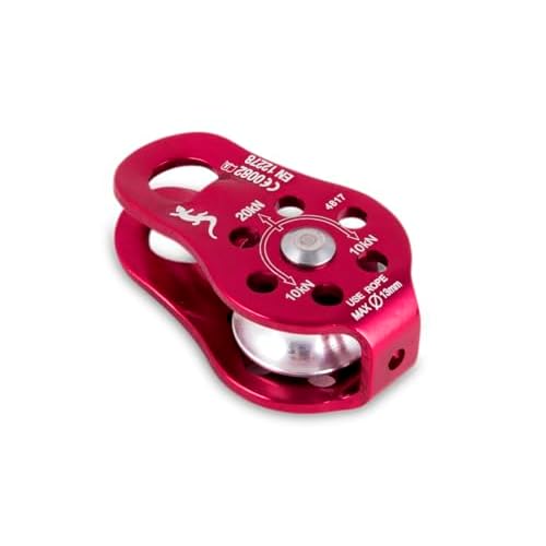 FIXE - Mini Polea Escalada AUX PULLEY CE - Mini Polea Auxiliar Simple de Aluminio para Cuerda - Útil para subir petates o montar polipastos