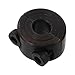 Machine Tools Split Shaft Collar,Carbon Steel Collars Black Inner Diameter 6-55mm Double Clamping Ring Industrial Automation(2.17 Inch(55mm))