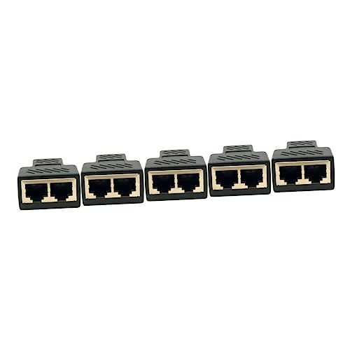 HOMOCONO 10pcs Ethernet Splitter Adapter to Port Network Connectors for Access High Transmission Performance Compatible Various Devices