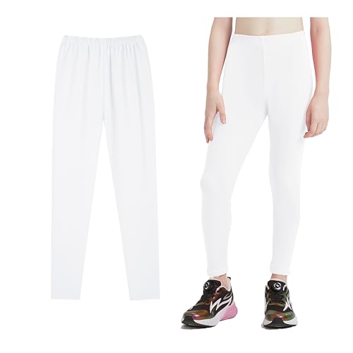 Girls Leggings Toddler Girls Black White Pull On Athletic Fleece Warm Yoga Dance School Leggings Tights Pants