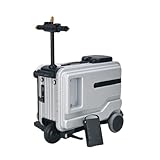Jidanmian Maleta eléctrica Inteligente de 30 litros, Equipaje de Mano con luz Nocturna y Puerto USB, batería extraíble, Ligera y eléctrica para Viajes de Negocios en el Aeropuerto