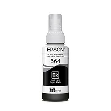 Garrafa de Tinta Original Epson EcoTank T664 Preto - T664120