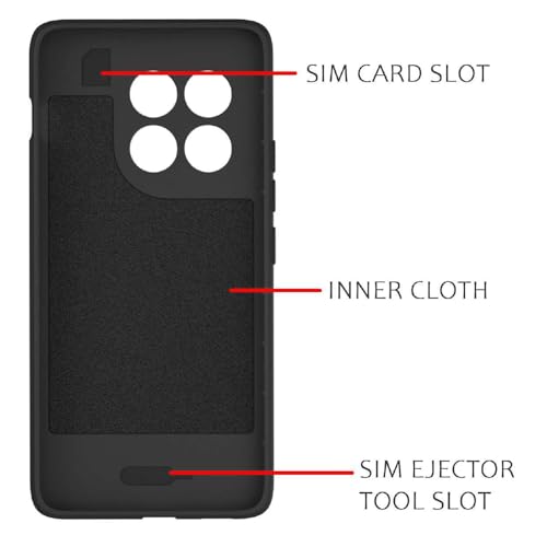 Image of Shockproof Case for OnePlus 13R 5G | Full Camera Protection | TPU Flexible Back Cover for OnePlus 13R 5G (Matte Black)