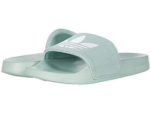adidas Originals Women's Adilette Lite Slide Sandal, Hazy Green/Footwear White/Footwear White, 6 — gift idea for moms · $39.28