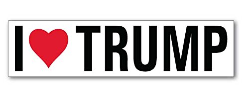 I Love Heart Trump - Window Bumper Sticker Decal 8