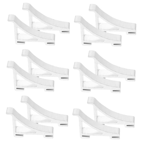 DIYEAH 12Piezas Ganchos de Soporte para Estante de Congelador Clips de Metal para Refrigerador Instalación Simple y Duradera Organizador para Congeladores y Hieleras