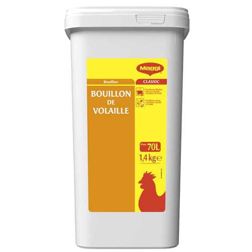 MAGGI PROFESSIONAL Bouillon de Volaille Déshydraté - Cuisson Viande Blanche, Légume, Féculent - Pour Corser Sauce, Potage, Risotto - Gain de Temps - Fonds,...
