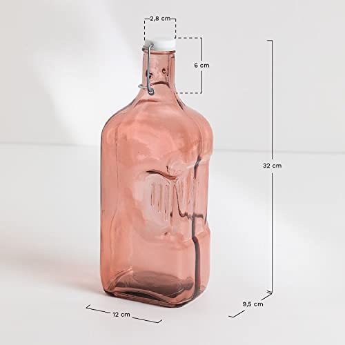 SKLUM Bottiglia in Vetro Riciclato da 2 Litri
