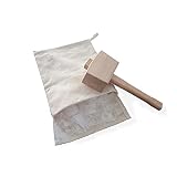 QINGZHUO Lewis Bag,Lewis Bag Et Ice Mallet,Ice Bag Et Mallet,for Summer,Bartender Kit Bar Stools Kitchen Accessory.