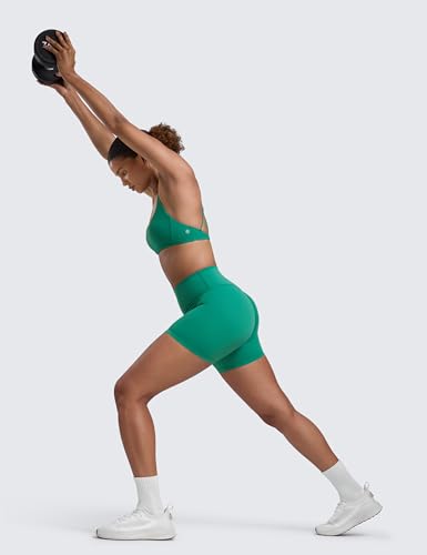Image of CRZ YOGA Secretsculpt Biker Shorts 4 inch | Booty Scrunch Butt, Butterlift, Buttery Soft, Moderate Compression, Workout, Pilates, No Front Seam, High Waist, for Women