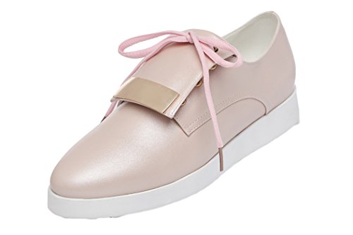 Passionow Christmas 2015 Spring Lace up Platform Cute Womens Shoes (8 B(M) US(M) US,Pink)