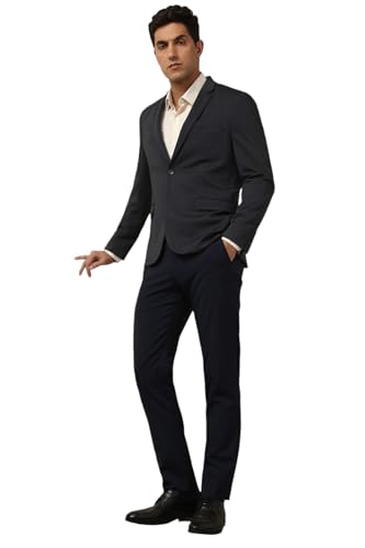 Image of Peter England Men's Neo Slim Knit Textured Blazer
