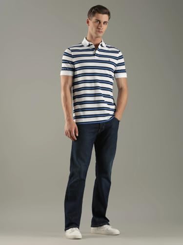 Image of Tommy Hilfiger Solid Regular fit Cotton Polo t-Shirt