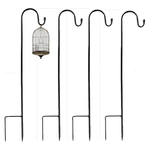 Garten Schäferhaken,Schäferstab Laternenstab, Metall Gartenstab,Abnehmbarer,für Pflanzkörbe, Hochzeiten,Laternen, Solarleuchten,Vogelkäfige,120cm,4 Stück Garten Schäferhaken,Schäferstab Laternenstab, Metall Gartenstab,Abnehmbarer,für Pflanzkörbe, Hochzeiten,Laternen, Solarleuchten,Vogelkäfige,120cm,4 Stück