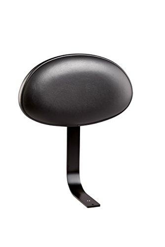 K&M 14032 Rückenlehne für Drummersitze und Stehhilfen - Schwarz, Stahl, Kunstleder - ovale Lehne für Musiker