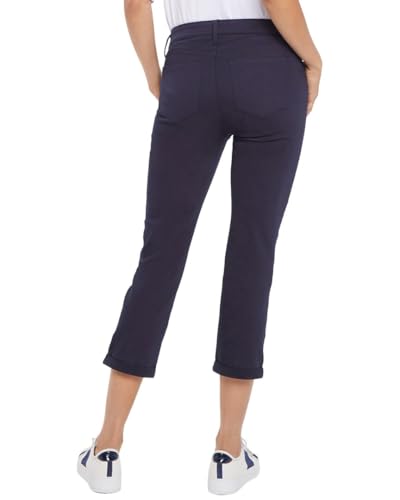 NYDJ Chloe Capris 1" Cuff in Dark Rinse2