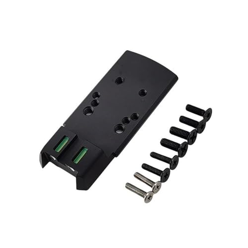 Plaque SIG P320 SP2022 éliminant le jeu des vis R/M/R-Spec avec sa mire fibre optique verte