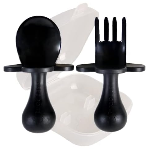 Grabease Sel-Feeding Cutlery, Black, 0.2 kg Cover
