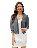 【Perfektes Accessoire】Diese bolero jacke koordiniert gut mit vielen gegenständen in Ihrem schrank! Toll für jeans, hosen, ärmellose kleider, t-shirt und hochzeitskleid. Es wird dich eleganter und schöner sehen lassen.